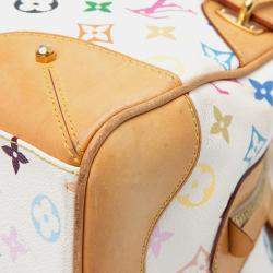 Pre Owned Louis Vuitton Brown White Monogram Multicolore Claudia