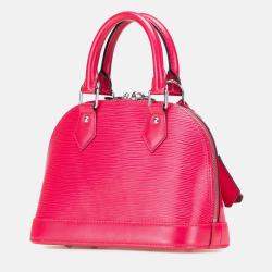 Pre Owned Louis Vuitton Pink Epi Alma BB