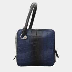 Pre Owned Louis Vuitton Alligator Square Bag
