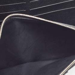 Pre Owned Louis Vuitton Black Epi Leather and Monogram Canvas Studded Twist Wallet on Chain