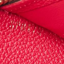 Pre Owned Louis Vuitton Cherry Monogram Empreinte Leather Zippy Wallet