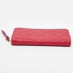 Pre Owned Louis Vuitton Cherry Monogram Empreinte Leather Zippy Wallet