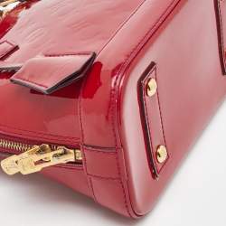 Pre Owned Louis Vuitton Indian Rose Monogram Vernis Alma BB Bag
