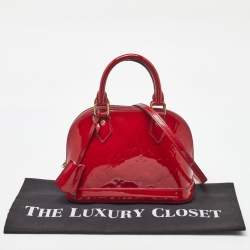 Pre Owned Louis Vuitton Indian Rose Monogram Vernis Alma BB Bag