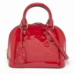 Pre Owned Louis Vuitton Indian Rose Monogram Vernis Alma BB Bag