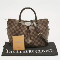 Pre Owned Louis Vuitton Damier Ebene Canvas PM Siena Bag