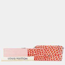 Pre Owned Louis Vuitton Pink Monogram Vernis Jungle Dots Pochette Felicie