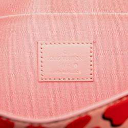 Pre Owned Louis Vuitton Pink Monogram Vernis Jungle Dots Pochette Felicie