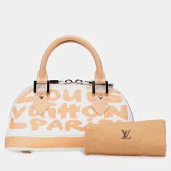 Pre Owned Louis Vuitton Beige/White Stephen Sprouse Graffiti Alma PM Bag