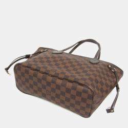 Pre Owned Louis Vuitton Neverfull PM Damier Ebene Coated Canvas Tote Bag