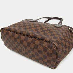 Pre Owned Louis Vuitton Neverfull PM Damier Ebene Coated Canvas Tote Bag