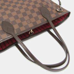 Pre Owned Louis Vuitton Neverfull PM Damier Ebene Coated Canvas Tote Bag