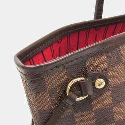 Pre Owned Louis Vuitton Neverfull PM Damier Ebene Coated Canvas Tote Bag
