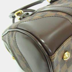 Pre Owned Louis Vuitton Berkeley Damier Ebene Coated Canvas Shoulder Bag