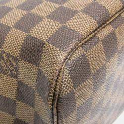Pre Owned Louis Vuitton Neverfull MM Damier Ebene Rose Ballerine Coated Canvas Tote Bag