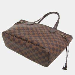 Pre Owned Louis Vuitton Neverfull PM Damier Ebene Coated Canvas Tote Bag