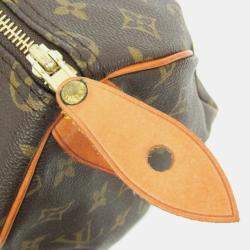 Pre Owned Louis Vuitton Speedy 35 Monogram Coated Canvas Shoulder Bag