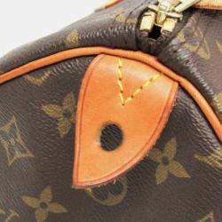 Pre Owned Louis Vuitton Speedy 35 Monogram Coated Canvas Shoulder Bag