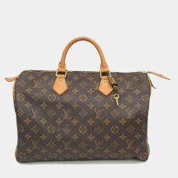 Pre Owned Louis Vuitton Speedy 35 Monogram Coated Canvas Shoulder Bag