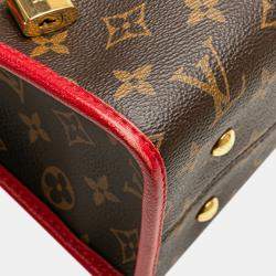 Pre Owned Louis Vuitton Brown Red Monogram Popincourt PM