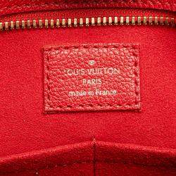 Pre Owned Louis Vuitton Brown Red Monogram Popincourt PM