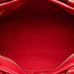 Pre Owned Louis Vuitton Brown Red Monogram Popincourt PM