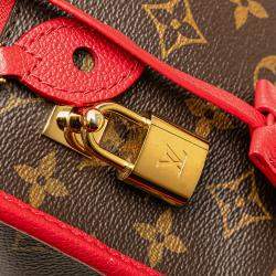 Pre Owned Louis Vuitton Brown Red Monogram Popincourt PM