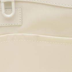 Pre Owned Louis Vuitton White Monogram Taurillon Sac Plat 24H Tote