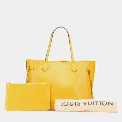 Pre Owned Louis Vuitton Yellow Epi Neverfull MM