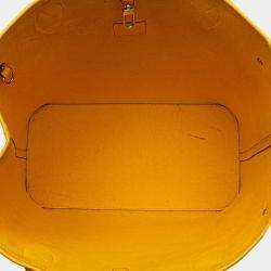 Pre Owned Louis Vuitton Yellow Epi Neverfull MM