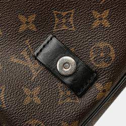Pre Owned Louis Vuitton Brown Monogram Macassar Christopher Messenger
