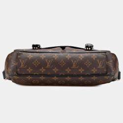Pre Owned Louis Vuitton Brown Monogram Macassar Christopher Messenger