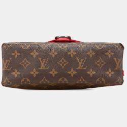 Pre Owned Louis Vuitton Brown Red Monogram Epi Saint Michel