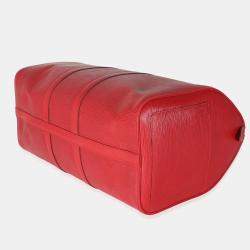 Pre Owned Louis Vuitton Vintage Red Epi Leather Keepall 45 Bag