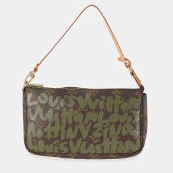 Pre Owned Louis Vuitton x Stephen Sprouse Monogram Canvas Graffiti Pochette Accessories