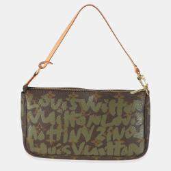 Pre Owned Louis Vuitton x Stephen Sprouse Monogram Canvas Graffiti Pochette Accessories