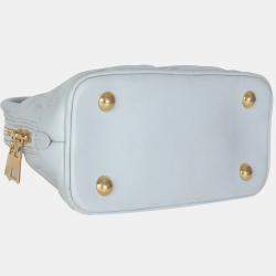 Pre Owned Louis Vuitton Blue Glacier Bubblegram Calfskin Alma BB Bag