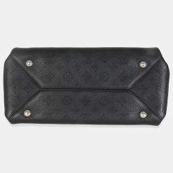 Pre Owned Louis Vuitton Black Monogram Mahina Sevres Bag