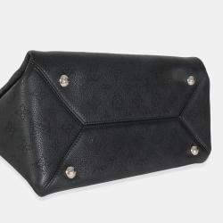 Pre Owned Louis Vuitton Black Monogram Mahina Sevres Bag