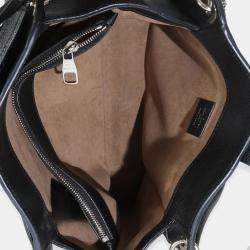 Pre Owned Louis Vuitton Black Monogram Mahina Sevres Bag