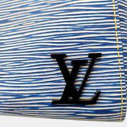 Pre Owned Louis Vuitton Blue Leather Epi Clooney BB