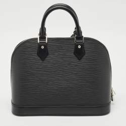 Pre Owned حقيبة لوي فيتون ألما بي إم جلد إيبي أسود