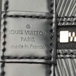 Pre Owned حقيبة لوي فيتون ألما بي إم جلد إيبي أسود