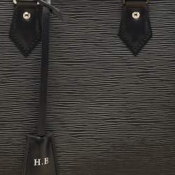 Pre Owned حقيبة لوي فيتون ألما بي إم جلد إيبي أسود