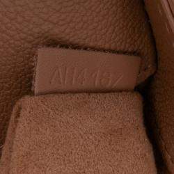 Pre Owned Louis Vuitton Brown Monogram Cuir Plume Ecume Very Chain Satchel