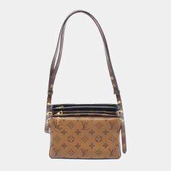 Louis Vuitton Brown Monogram Reverse LV3 Pouch