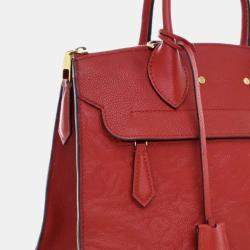 Pre Owned Louis Vuitton Red Monogram Empreinte Pont Neuf MM