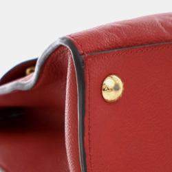 Pre Owned Louis Vuitton Red Monogram Empreinte Pont Neuf MM