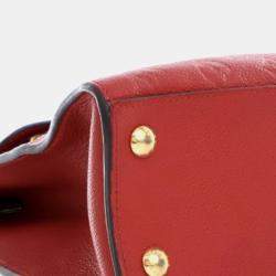 Pre Owned Louis Vuitton Red Monogram Empreinte Pont Neuf MM