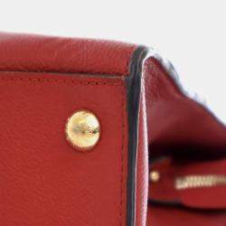 Pre Owned Louis Vuitton Red Monogram Empreinte Pont Neuf MM